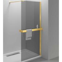 Душевая перегородка Vincea Walk-In HR 90 VSW-4HR900CGG профиль брашированное золото, стекло тонированное