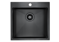 Кухонная мойка Paulmark Velten 51 PM905151-GM, цвет вороненая сталь