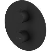 Смеситель для душа Whitecross Y black Y1236BL с термостатом Черный матовый