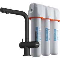 Смеситель Omoikiri Nagano-P + Pure Drop Lite 4047.8028P для кухни, черный