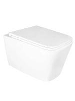 Унитаз Azario Mona AZ-0057 подвесной, безободковый, с сиденьем микролифт, 53x36x36.5 см, белый