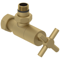 Вентиль запорный угловой Сунержа 032-1408-1234 3/4"x1/2" г/ш, золотой матовый