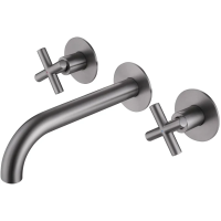 Смеситель для раковины Abber Wasser Kreis AF81121NG встраиваемый, никель