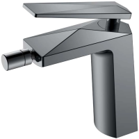 Смеситель Boheme Venturo 376-SGM для биде, без донного клапана, графит глянец