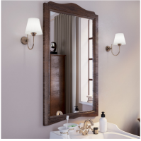 TW collection TW Veronica Nuovo Зеркало подвесное, в деревянной раме 83х110 см, цвет: noce