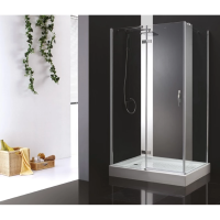 Душевой уголок Cezares Bergamo 100x80 см текстурное стекло BERGAMO-W-AH-1-100/80-P-Cr-L