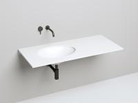 Раковина встраиваемая под столешницу 55х40 см Salini Marea 1802211M, материал: S-Stone, цвет: белый матовый