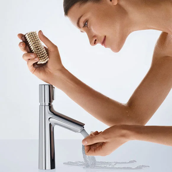 смеситель для раковины 100 без донного клапана hansgrohe talis select s 72043000