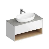 Kerama Marazzi Kerama Marazzi PLAZA Modern Тумба подвесная 100x48см, 1 ящик, цвет: белый Kerama Marazzi Kerama Marazzi PLAZA Modern Тумба подвесная 100x48см, 1 ящик, цвет: белый