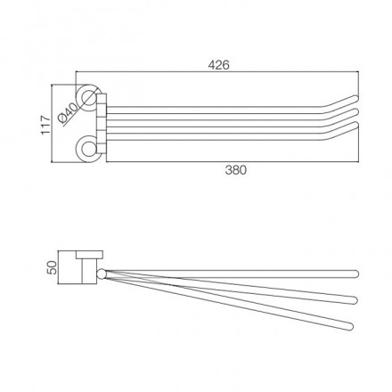Полотенцедержатель Fima Carlo Frattini Rotola F6002/2CR