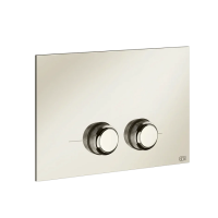 Клавиша для инсталляции Gessi Venti20 54651#720, двойная, для инсталляций Geberit Sigma8 и Sigma12, цвет: Nickel PVD