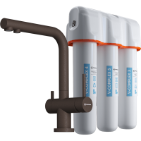 Смеситель Omoikiri Nagano-P + Pure Drop Lite 4500.8028P для кухни, espresso