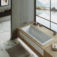 Ванна из литьевого мрамора Timo Anneli Solid Surface ANNELI1675 167,4x73,6 см, белый матовый