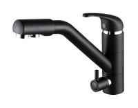 Смеситель для кухни Paulmark Hessen He213017-418, черный металлик