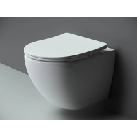 Унитаз Ceramicanova Metropol CN4002 подвесной, с сиденьем микролифт, белая