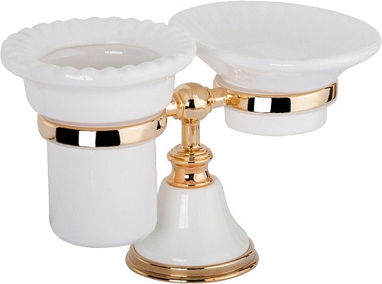 Стакан для зубных щёток Tiffany World Harmony TWHA141bi/oro