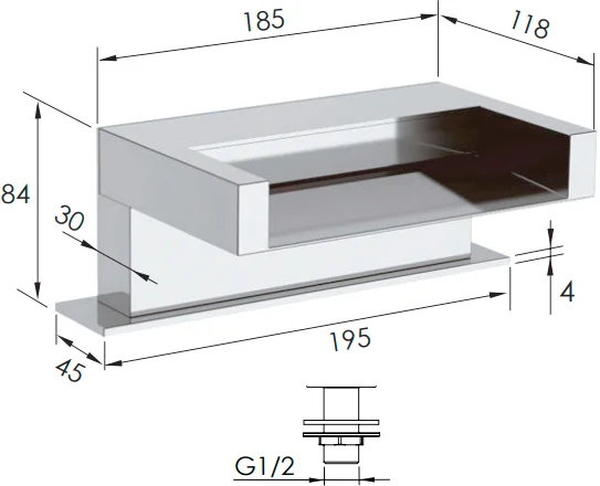 излив remer 91zca на борт ванны