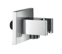 Шланговое подключение Almar Shower Accessories E095010.CR с держателем для лейки, квадратное цвет хром