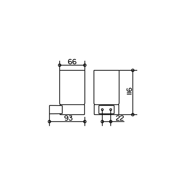 Стакан для зубных щеток Keuco Plan 14950 079000 нержавеющая сталь