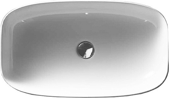 раковина galassia dream 7300 накладная, 64x38 см,цвет белый