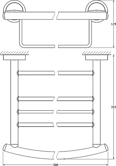 Полка для полотенец FBS Ellea ELL 039 30 см