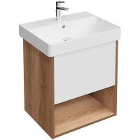 Тумба под раковину Kerama Marazzi Pro 55 PRO.55.1\OLM подвесная Белая матовая Швейцарский вяз Тумба под раковину Kerama Marazzi Pro 55 PRO.55.1\OLM подвесная Белая матовая Швейцарский вяз