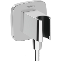 Шланговое подключение Hansgrohe FixFit Q 26887000 с держателем, цвет хром