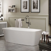 Ванна Jacuzzi Esprit 9443-815A акриловая, отдельностоящая, без смесителя, без наполнения, 170x80 см белый/хром