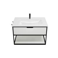 Тумба с раковиной Burgbad Vry SGUJ093F6019GO253C001*1, 93 см, подвесная, цвет белый матовый