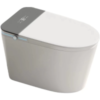 Электронный унитаз-биде напольный Ceruttispa Ester Smart CT10617 импульсный, безободковый, торнадо, с сиденьем микролифт, белый