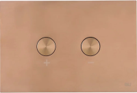 Кнопка смыва для инсталляции OLI Blink 878782 сталь, цвет матовая бронза, антивандальная