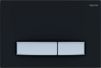 Клавиша для инсталляции Aquatek Slim KDI-0000031 для унитаза, АБС-пластик, черная матовая хром