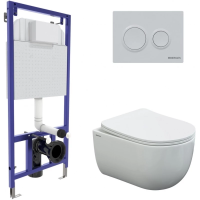 Комплект подвесной унитаз Berges Ventas + система инсталляции Berges Novum O1 043239