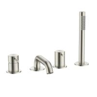 Смеситель на борт ванны AQUAme Siena AQM6219BN цает Никель шлифованный Смеситель на борт ванны AQUAme Siena AQM6219BN цает Никель шлифованный