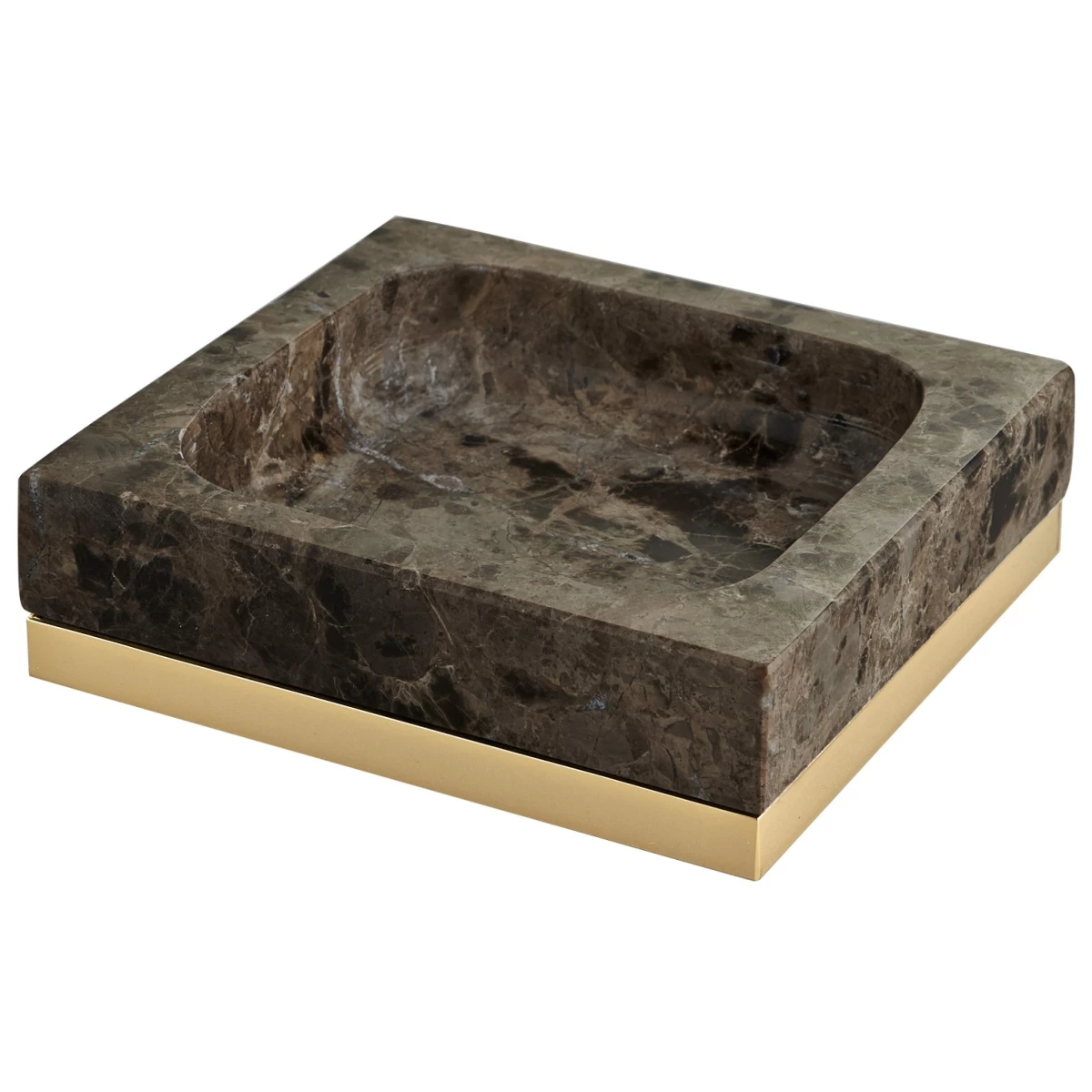 Мыльница 3SC PALACE PA01AEMGD, цвет мрамор | золото