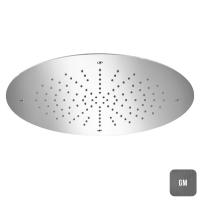 Верхний душ Almar Round круглый , 49.8см, нерж сталь, цвет: Gun Metal Brushed PVD