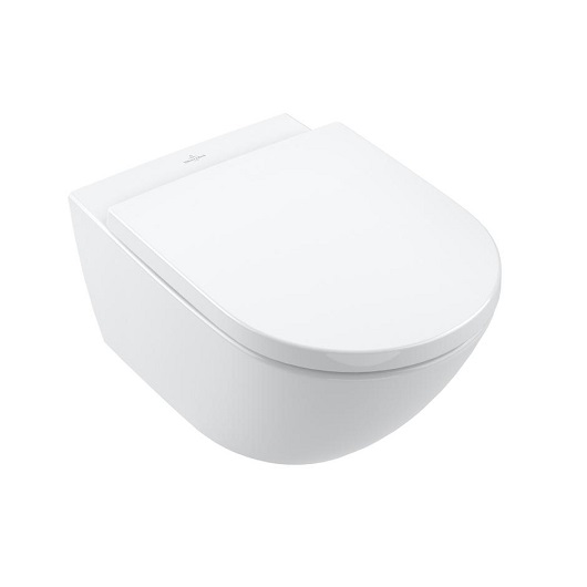 сиденье для унитаза villeroy & boch subway 3.0 8m42s1rw цвет stone white (белый матовый)