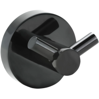 Крючок Bemeta Hematit 159106032 двойной, для ванны, черный глянец