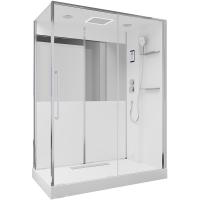 Душевая кабина Black&White Galaxy G8890 160х85 889000 с паром без гидромассажа