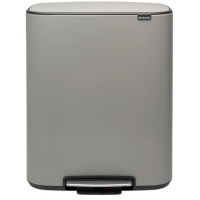 Мусорное ведро Brabantia Bo Pedal Bin 211348 60 л, серое