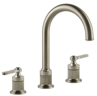 Смеситель Gessi Venti20 65015#149 для раковины, на 3 отв., высота излива 16.8 см, с донным клапаном, цвет Finox Brushed Nickel