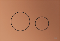 Кнопка смыва Tece TECEloop 2.0 9240937 для инсталляции, красная бронза металлик