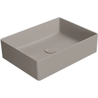 Раковина GSI Kube X 942905 накладная, 50x37 см, Tortora opaco (Коричневый матовый)