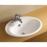 Раковина встраиваемая WeltWasser Deilbach 6002 55 см, 10000003888, белая