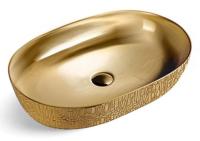 Раковина накладная Vincea VBS-113G1 60х41.5 см, цвет золото