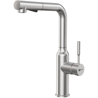 Смеситель для кухни Lemark Expert LM5085S с выдвижным изливом, нержавеющая сталь