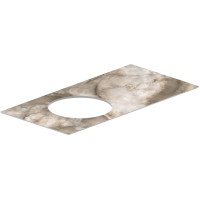 Столешница 96,8 см Kerama Marazzi Cono Ониче CO2.SG567402R\97 для раковин встраиваемых сверху бежевый глянец