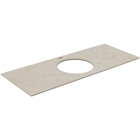 Столешница 117 см бежевый матовый для накладных раковин Kerama Marazzi Plaza Modern Про Лаймстоун PL5.DD590500R\120