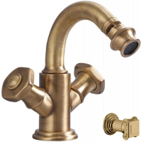 Смеситель Cezares Aphrodite APHRODITE-BS2-02-O для биде, с донным клапаном, бронза