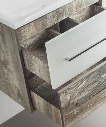 тумба под раковину style line экзотик 65 plus подвесная белый светлое дерево